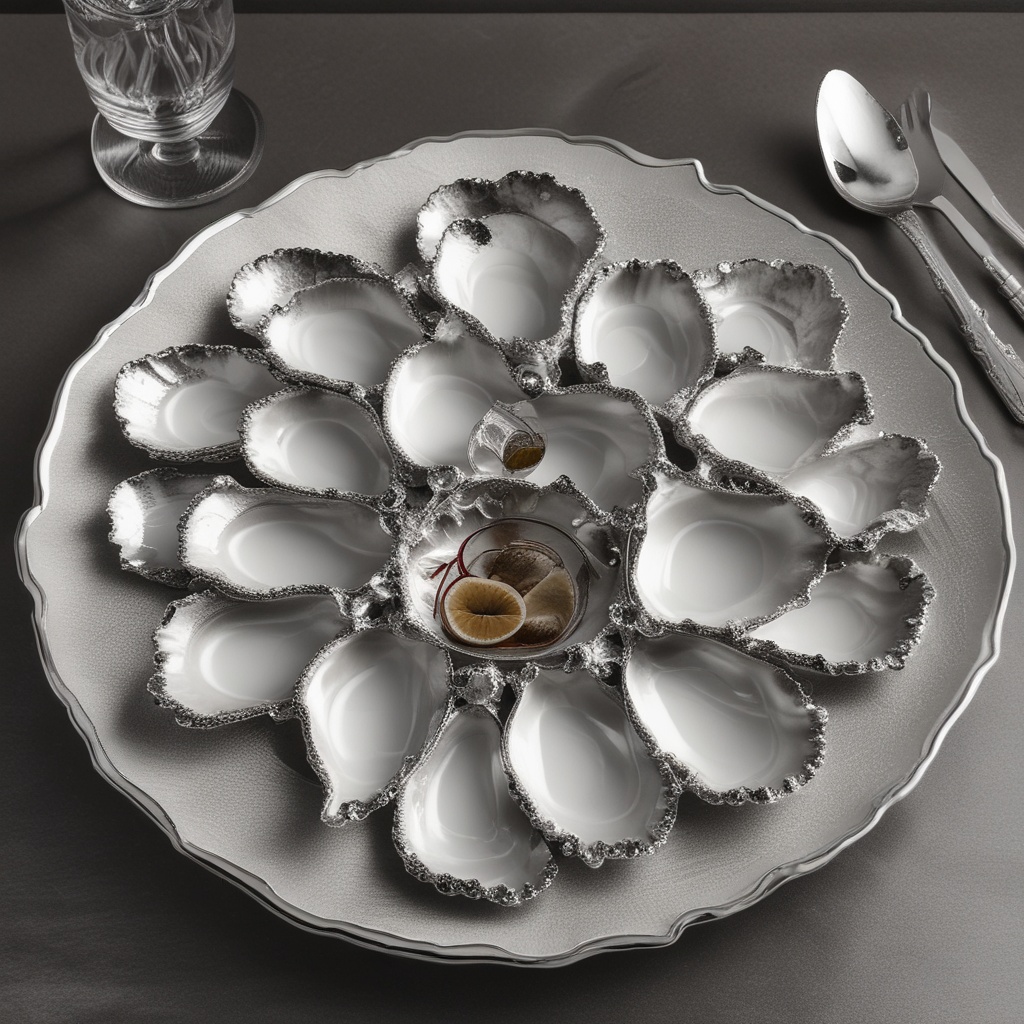 Exclusive platinum oyster plate